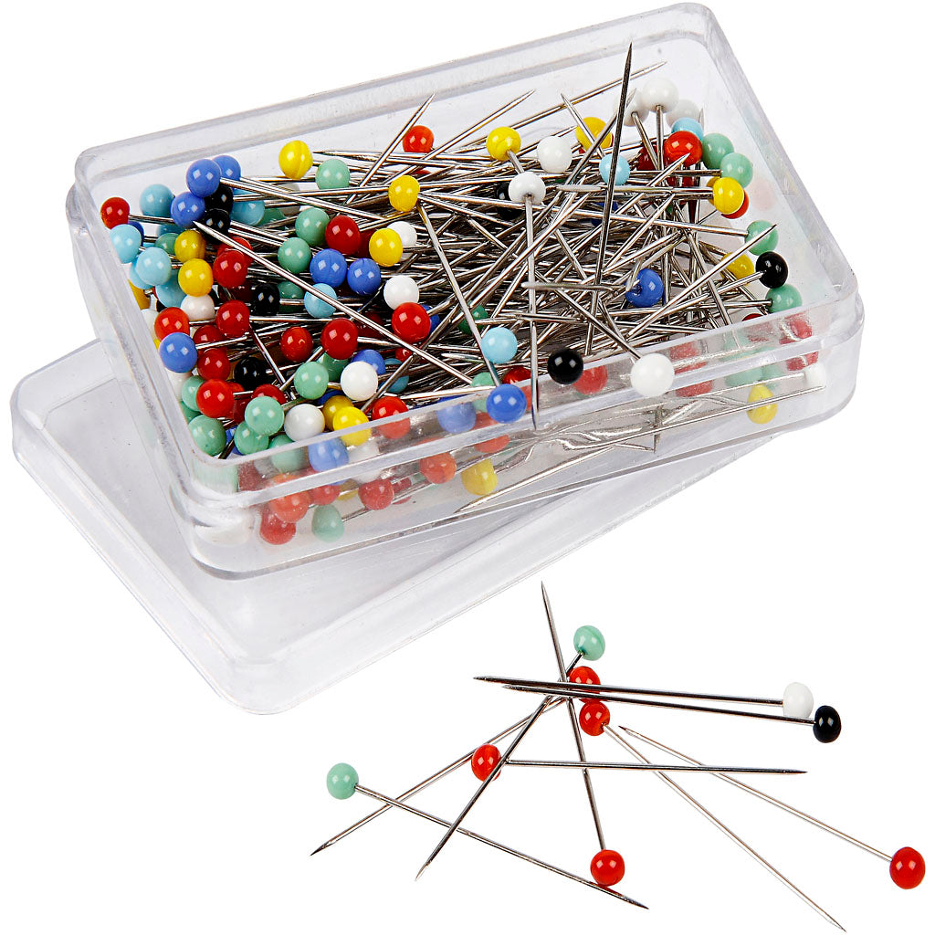 Head Pins, L: 31 mm, 200 pc/ 1 pack