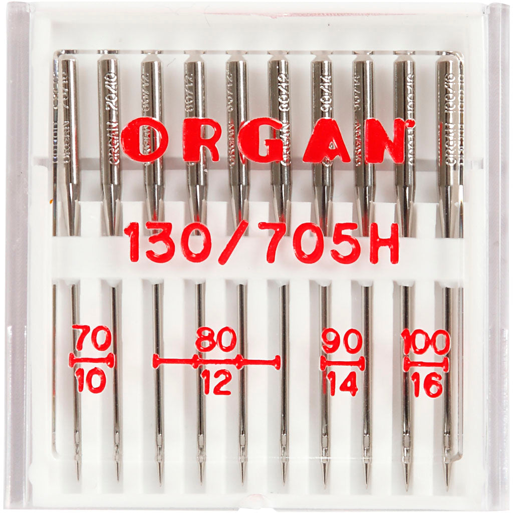 Sewing Machine Needles, no. 70+80+90+100, 10 pc/ 1 pack