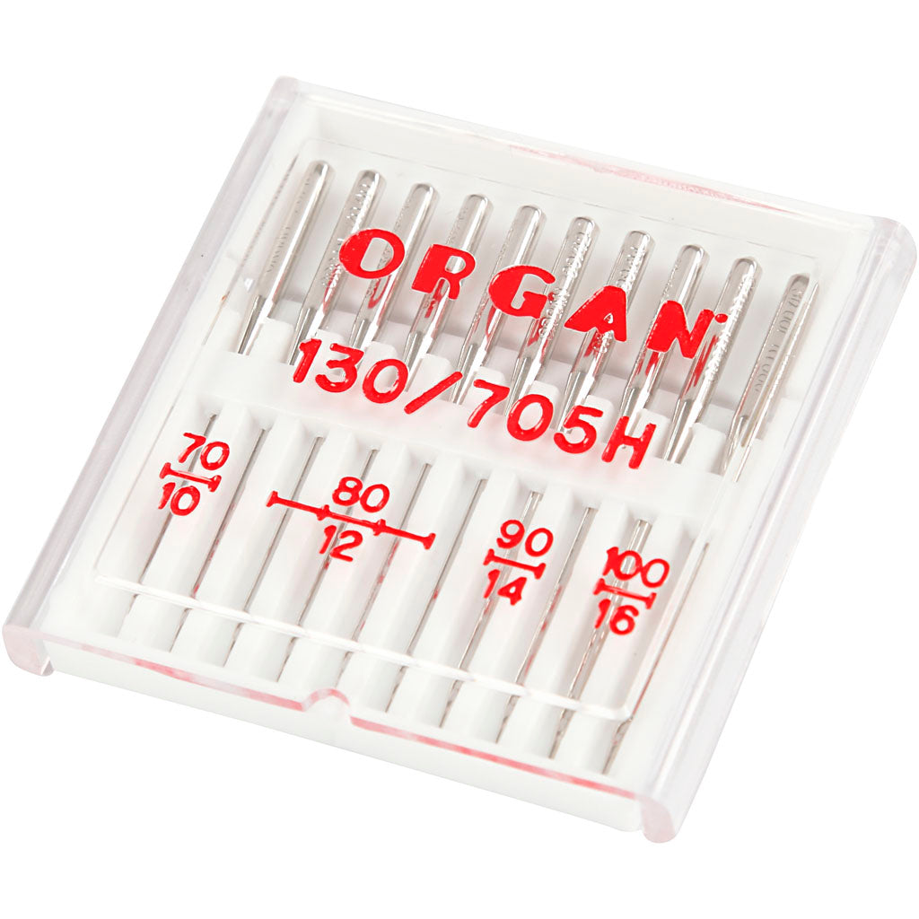 Sewing Machine Needles, no. 70+80+90+100, 10 pc/ 1 pack
