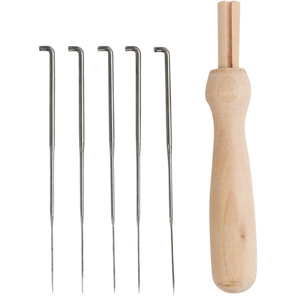 Felting Needle Holder, L: 9 cm, 1 set