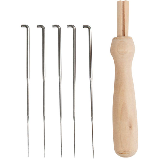 Felting Needle Holder, L: 9 cm, 1 set
