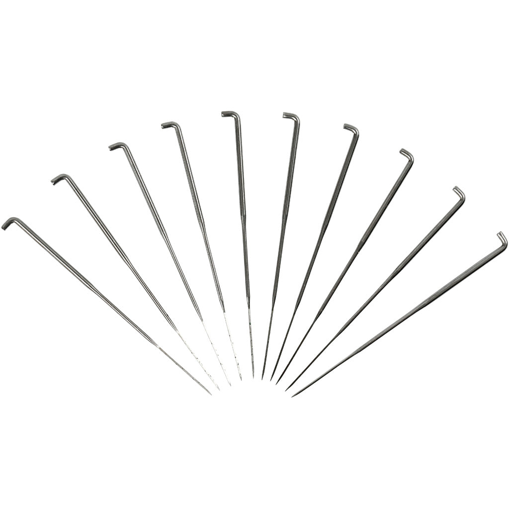 Felting needle, L: 7,5 cm, medium, 10 pc/ 1 pack