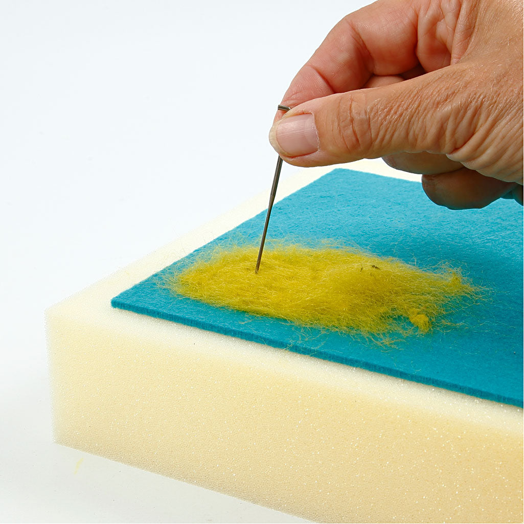 Felting needle, L: 7,5 cm, medium, 10 pc/ 1 pack