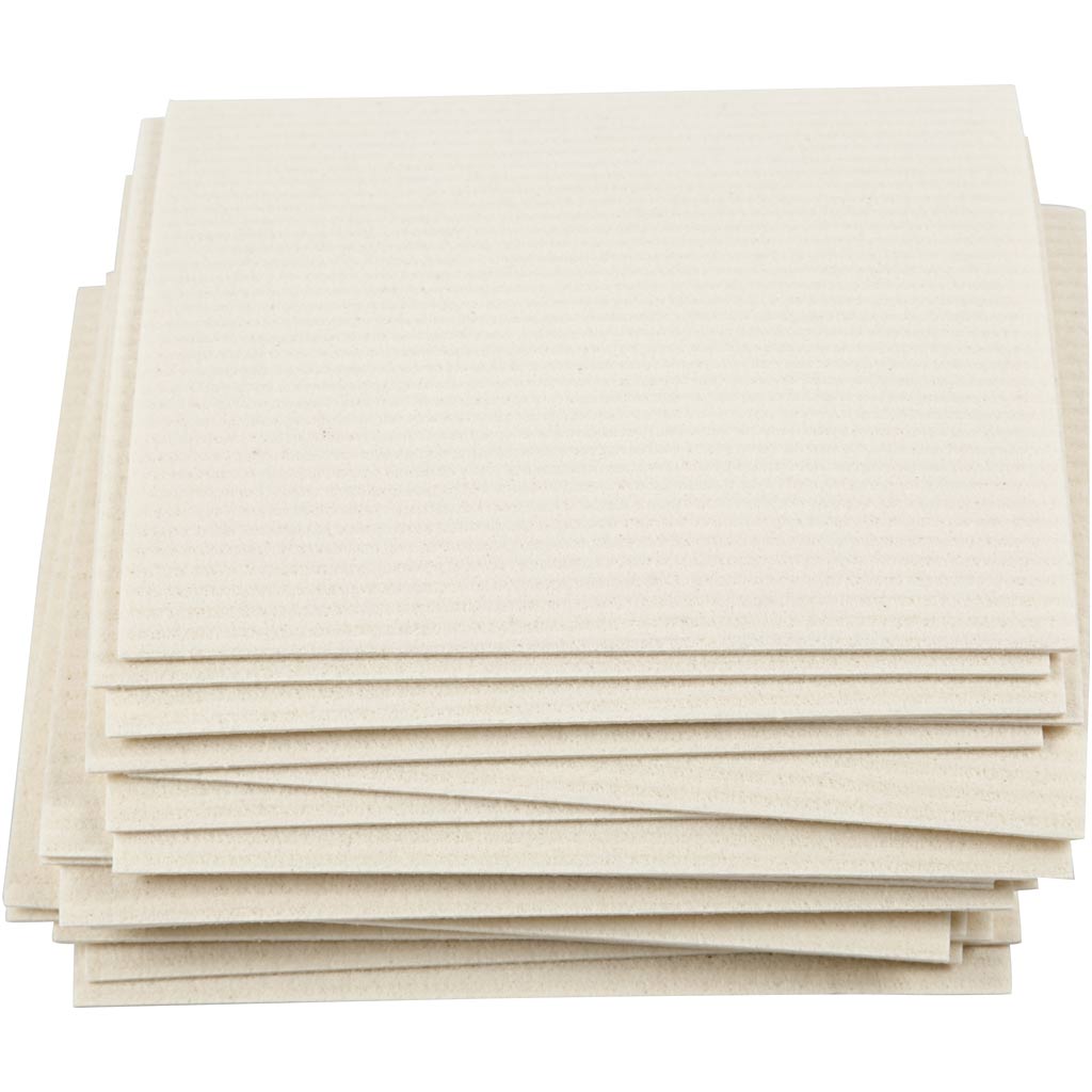 Sponge Cloth, size 17x19,5 cm, off-white, 20 pc/ 1 pack