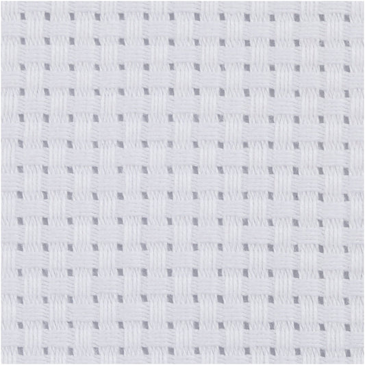 Aida Fabric, size 50x50 cm, 35 squares per 10cm , white, 1 pc
