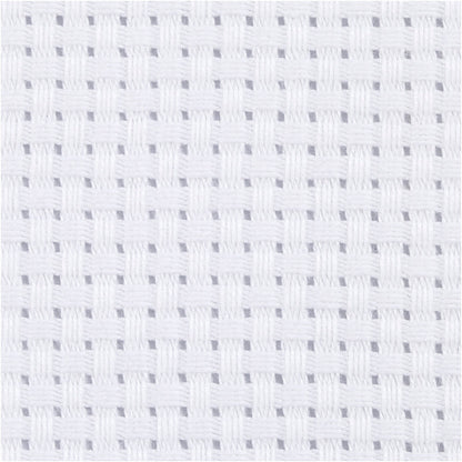 Aida Fabric, size 50x50 cm, 35 squares per 10cm , white, 1 pc