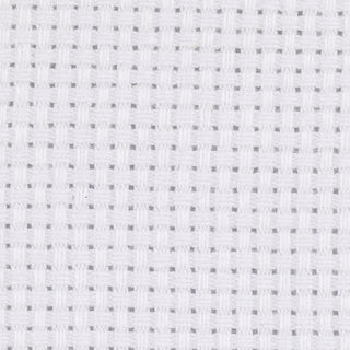 Aida Fabric, size 50x50 cm, 43 squares per 10cm , white, 1 pc