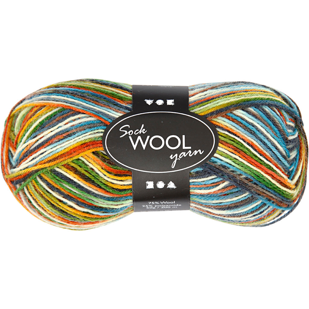 Sock Yarn - 200m, 50g ball