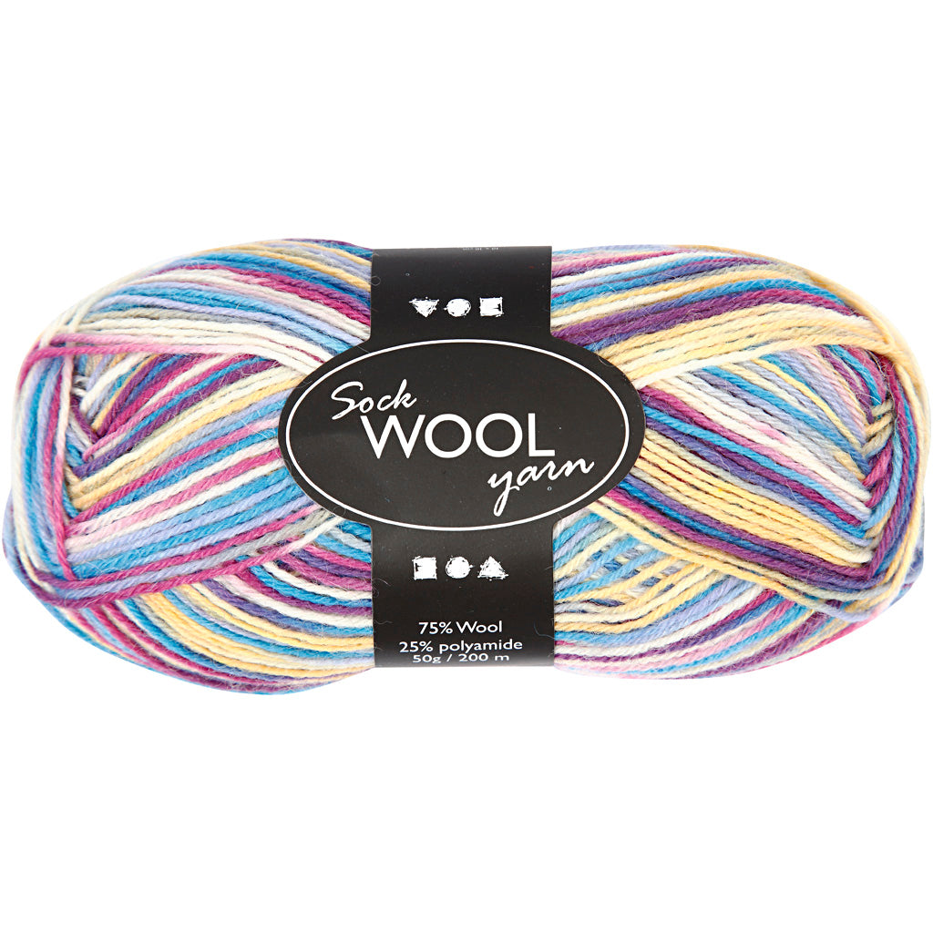 Sock Yarn - 200m, 50g ball