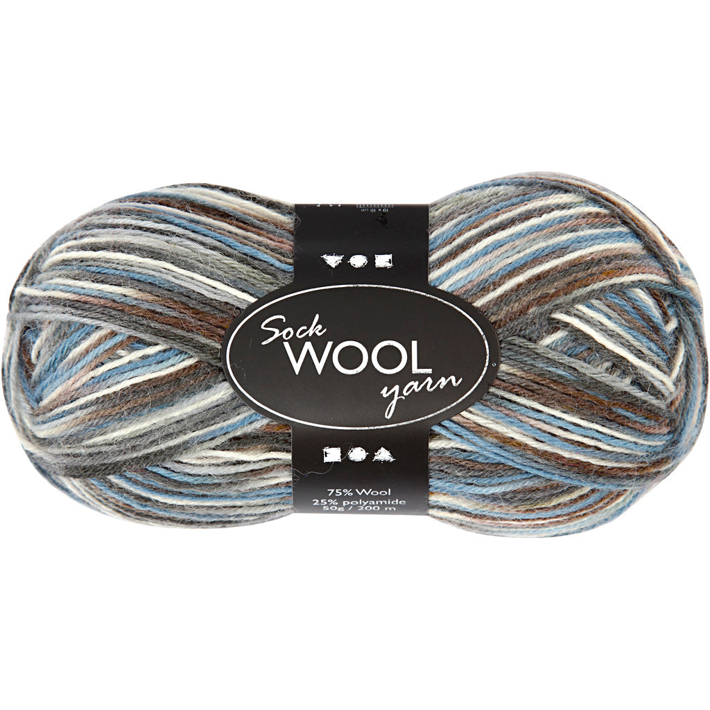 Sock Yarn - 200m, 50g ball
