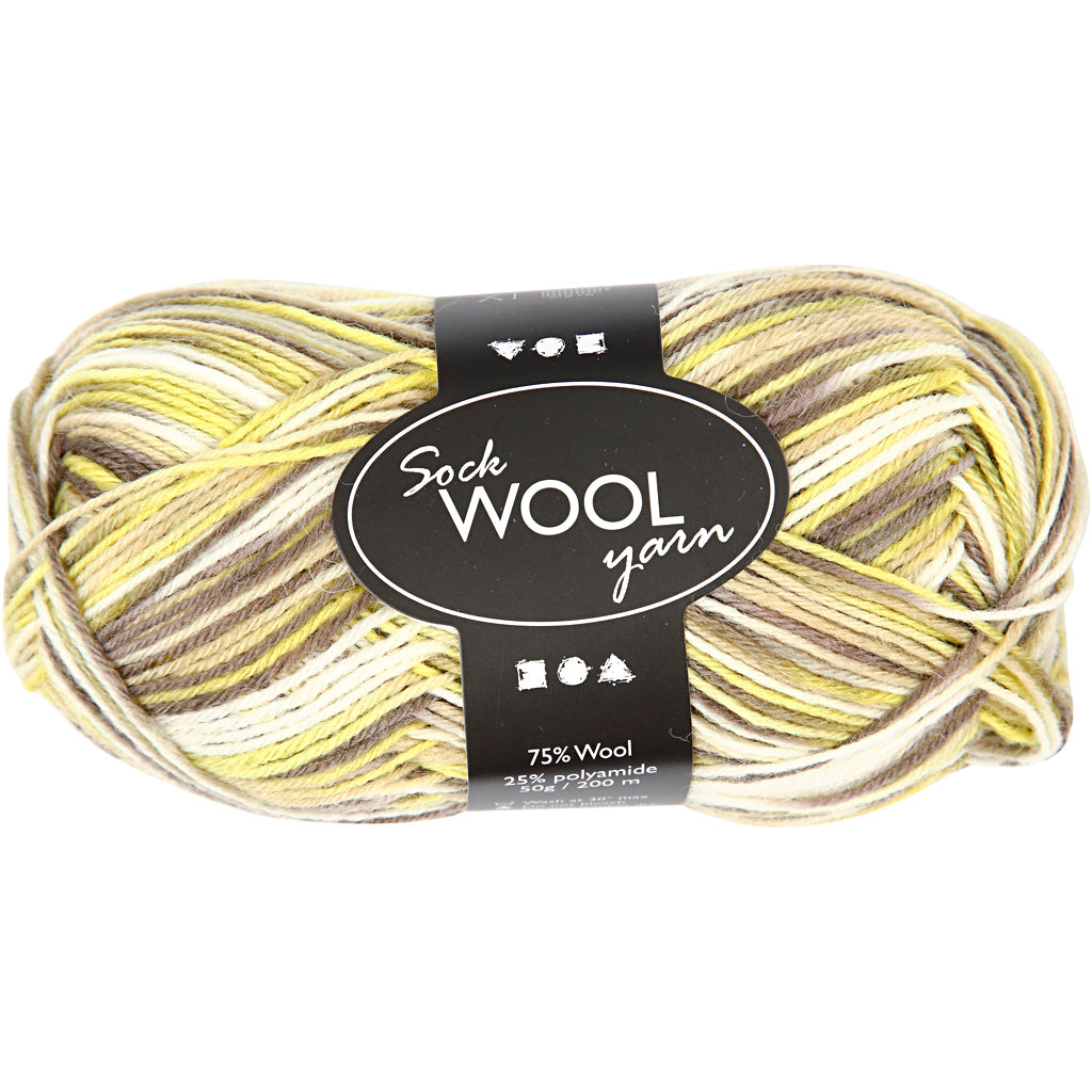 Sock Yarn - 200m, 50g ball