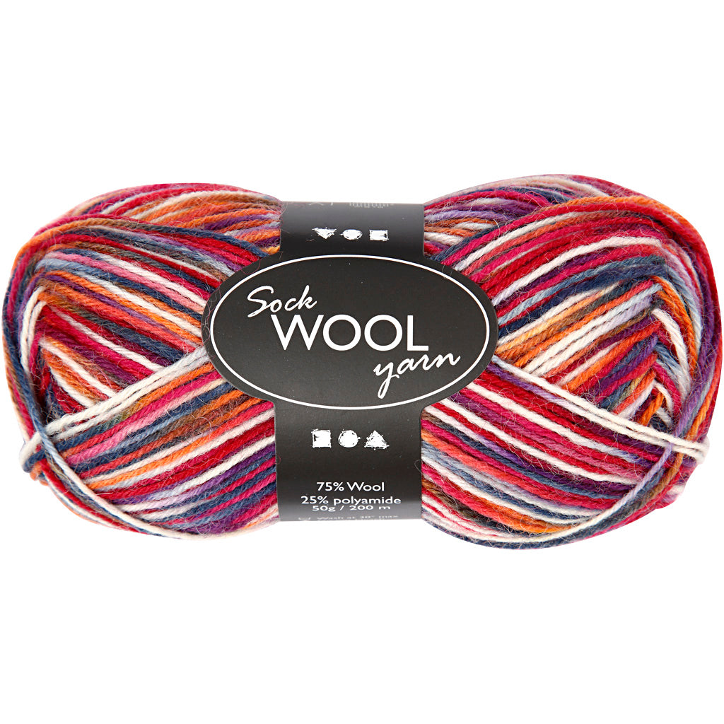 Sock Yarn - 200m, 50g ball