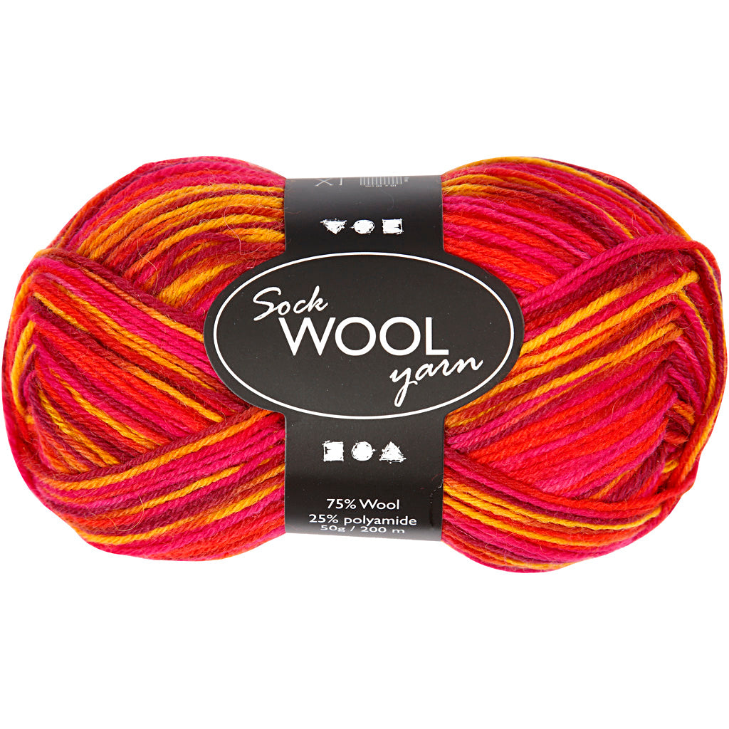 Sock Yarn - 200m, 50g ball