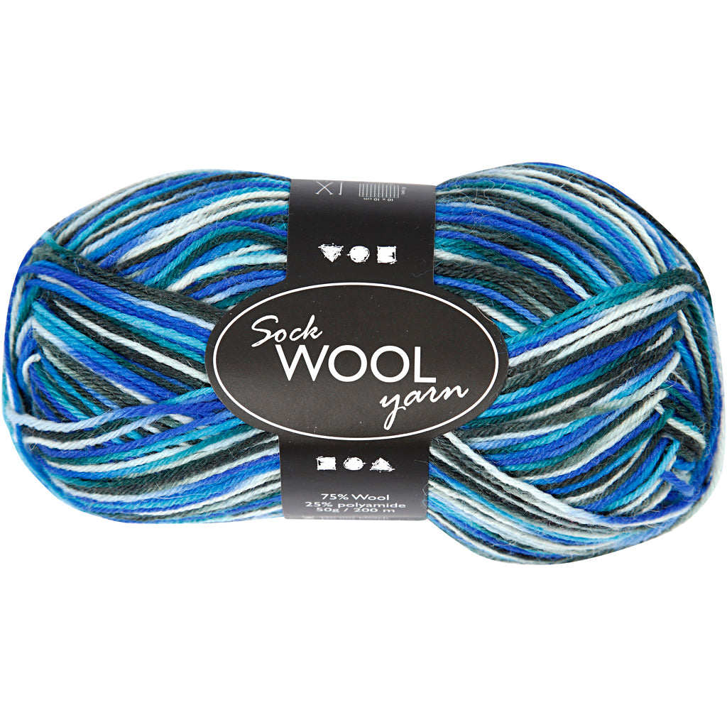 Sock Yarn - 200m, 50g ball