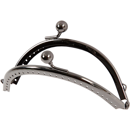 Purse Clasp Kit, size 10 cm, antique silver, 1 pc