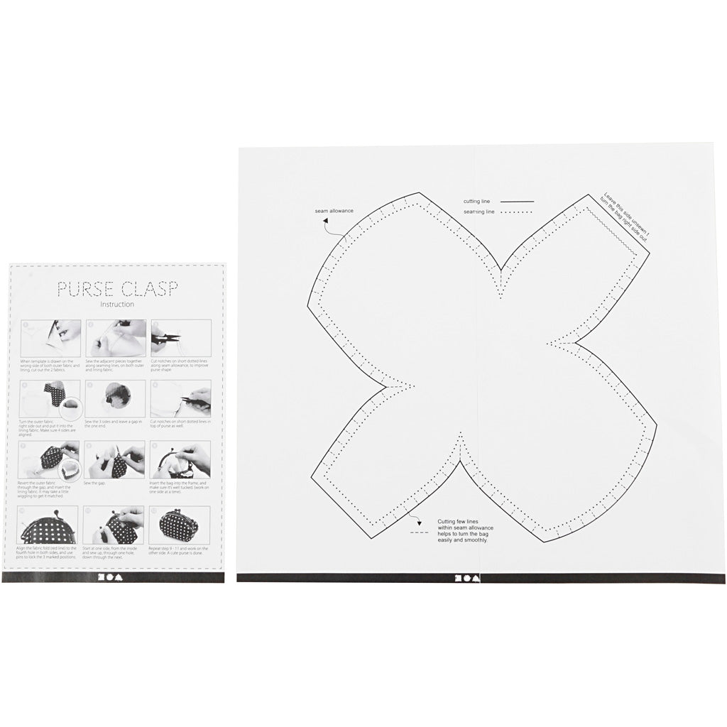 Purse Clasp Kit, size 10 cm, antique silver, 1 pc