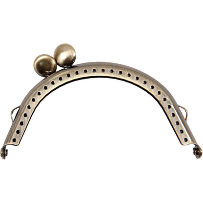 Purse Clasp Kit, size 8 cm, brushed brass, 1 pc