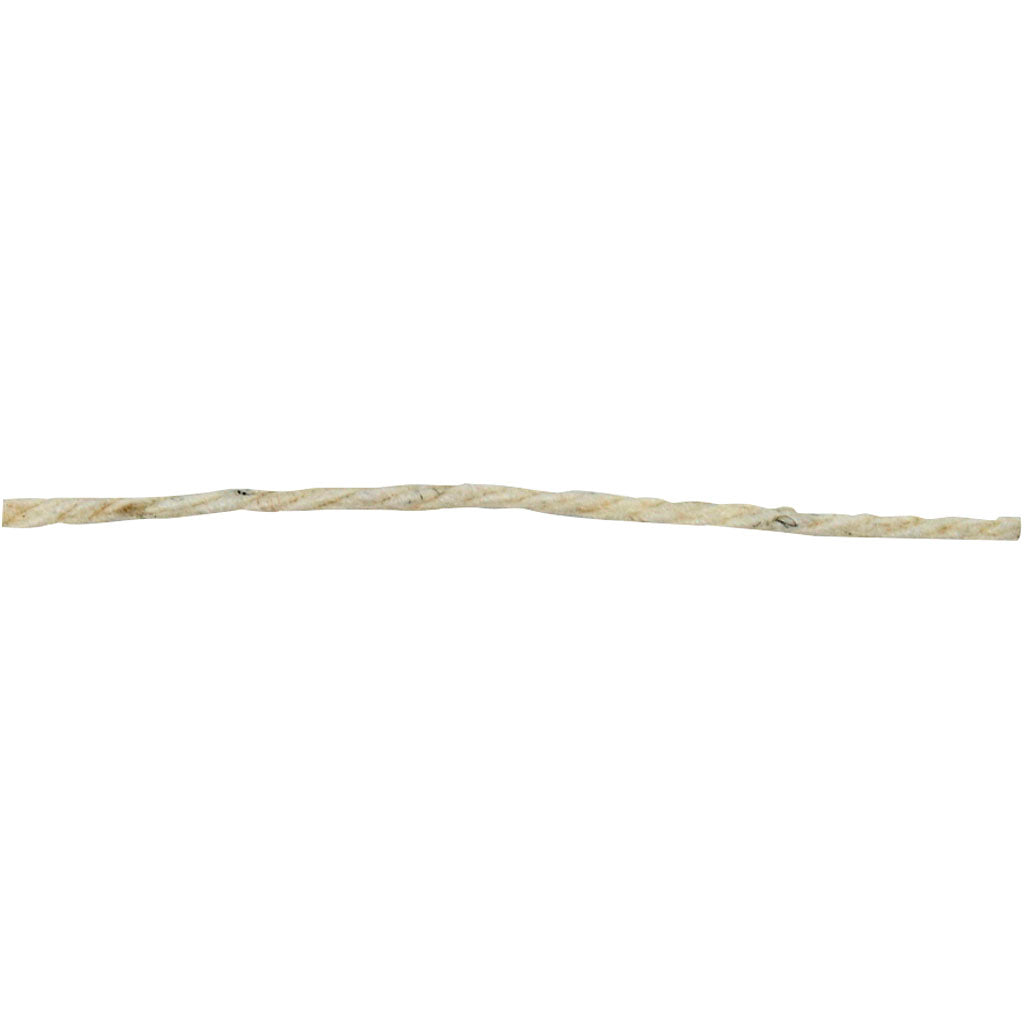 Cotton Twine, L: 700 M, Extra thin quality 12/6, light natural, 250 g/ 1 ball