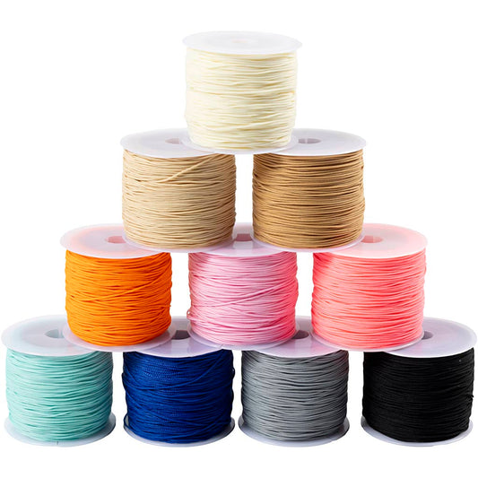 Polyester cord, thickness 0,6 mm, colorful, 10x50 m/ 1 pack