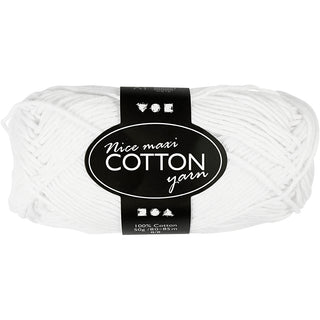 Creative Cotton Yarn, no. 8/8, L: 80-85 M, maxi, 50 g Balls - Various Colours