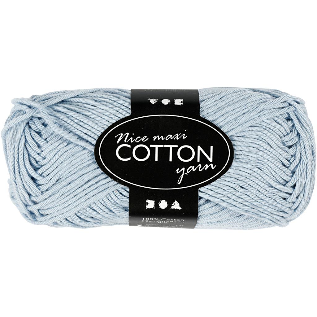 Creative Cotton Yarn, no. 8/8, L: 80-85 M, maxi, 50 g Balls - Various Colours