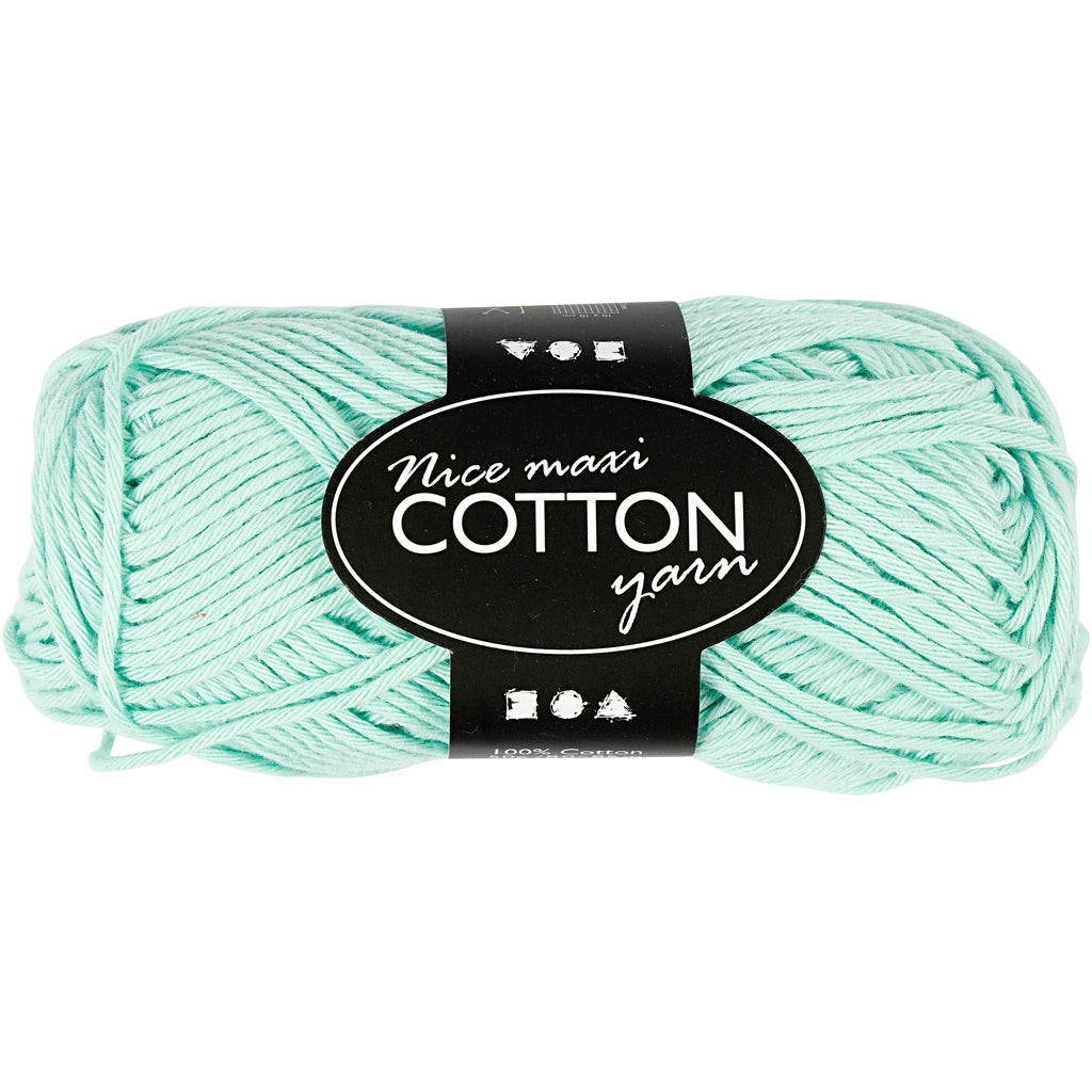 Creative Cotton Yarn, no. 8/8, L: 80-85 M, maxi, 50 g Balls - Various Colours