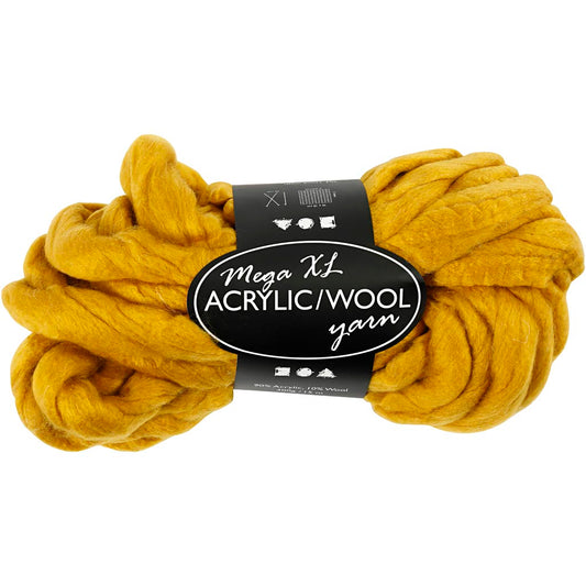 Chunky Yarn of Acrylic/Wool 15 M - 300g  size mega