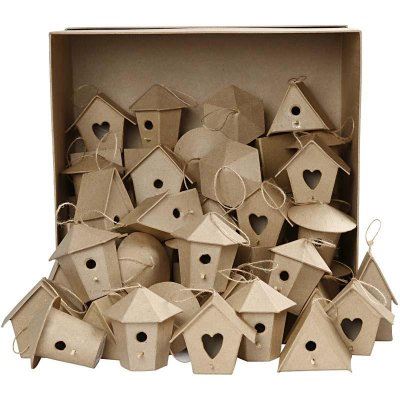 Mini Bird Houses Assorted Designs x60