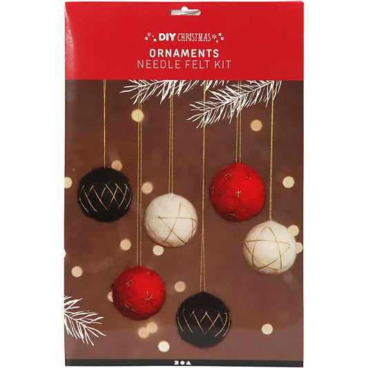 Christmas baubles, dia. 6 cm, 6 pc/ 1 pack