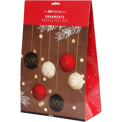 Christmas baubles, dia. 6 cm, 6 pc/ 1 pack