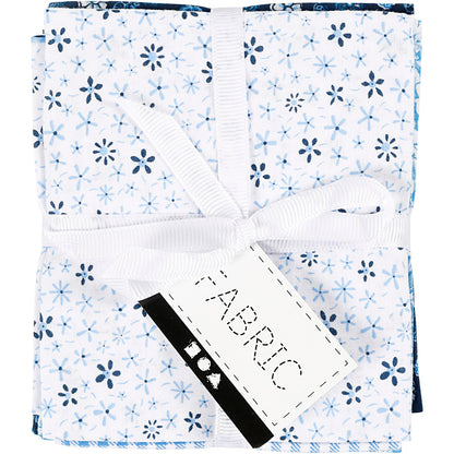 Patchwork Fabric, size 45x55 cm, 100 g, blue, 4 pc/ 1 bundle