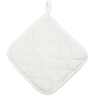 Pot Holders, size 20x20 cm, 145 g, white, 2 pc