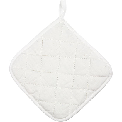 Pot Holders, size 20x20 cm, 145 g, white, 2 pc