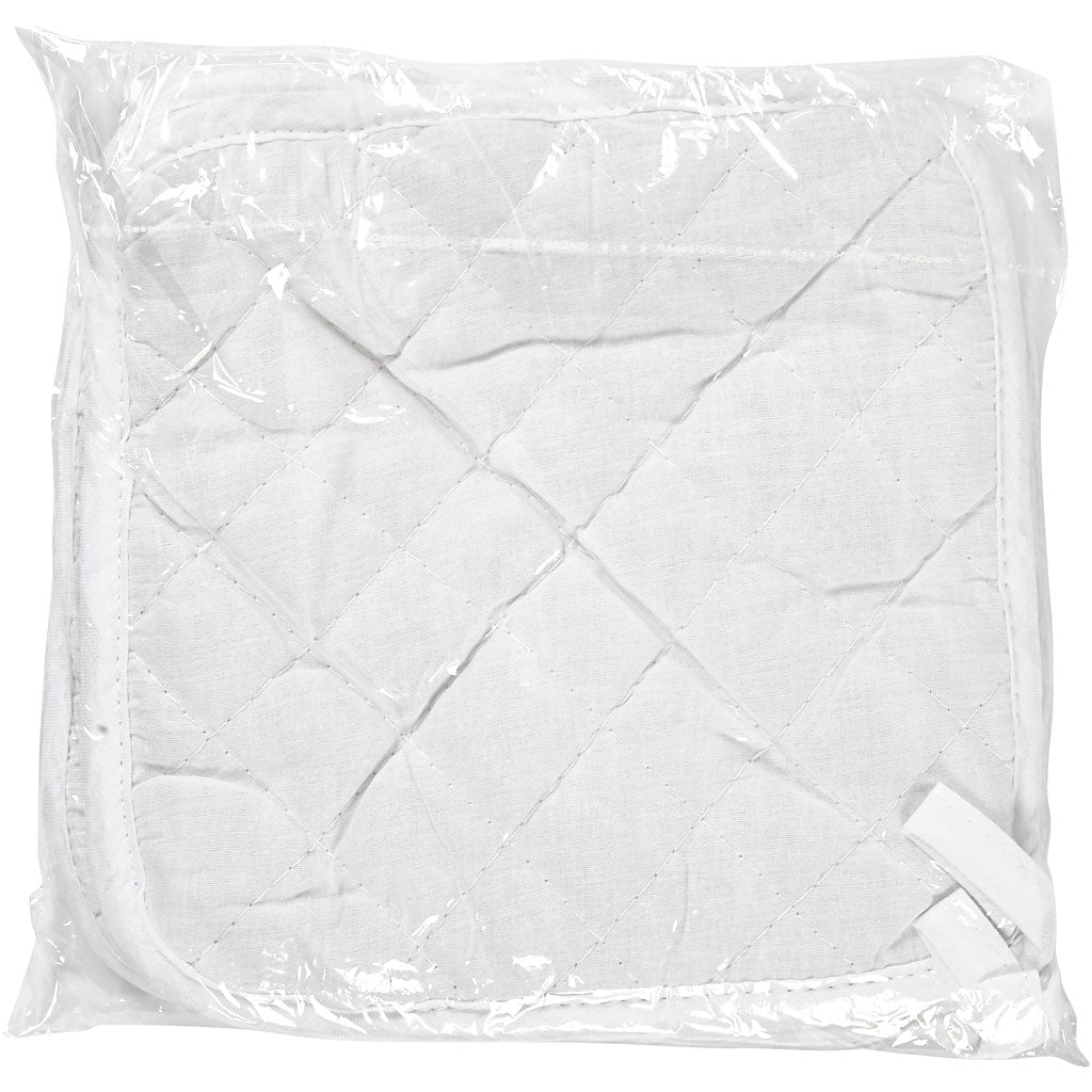 Pot Holders, size 20x20 cm, 145 g, white, 4 pc/ 1 pack