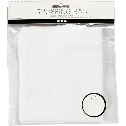 Tote Bag, size 28x30 cm, 130 g, white, 1 pc