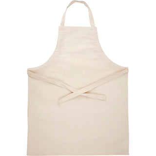 Apron, L: 70 cm, W: 55 cm, size 7-12 years, 210 g, light natural, 1 pc