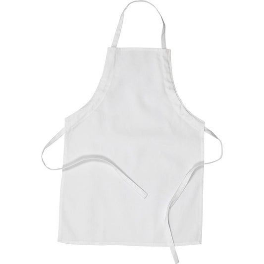 Apron, L: 61 cm, W: 43 cm, size 4-6 years, 210 g, white, 1 pc