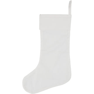 Christmas Stocking, H: 40 cm, W: 26 cm, 210 g, white, 1 pc