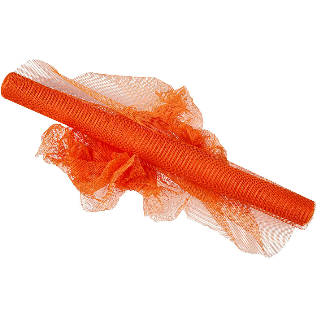 Tulle, W: 50 cm 5m Rolls Various Colours