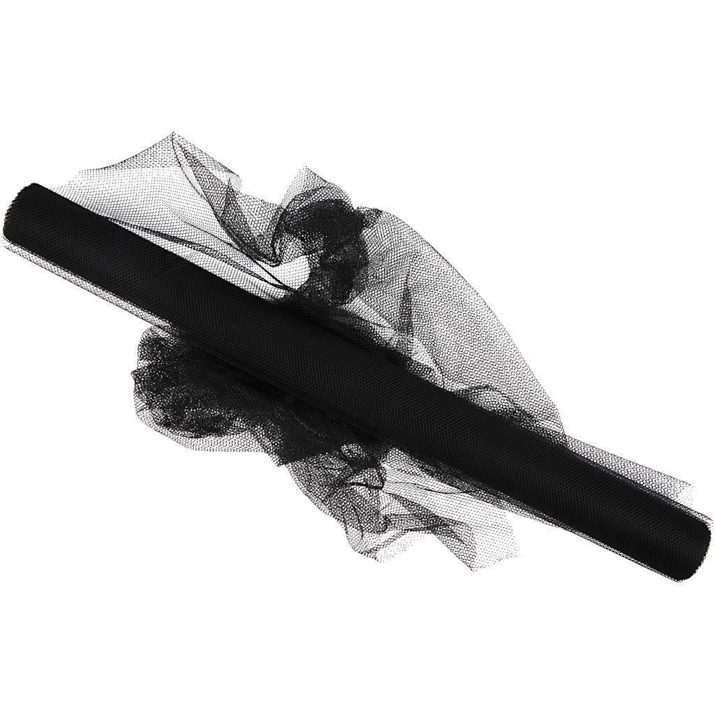 Tulle, W: 50 cm 5m Rolls Various Colours