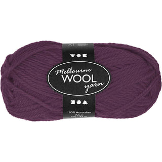Melbourne Wool Yarn, L: 92 M, 50g Balls