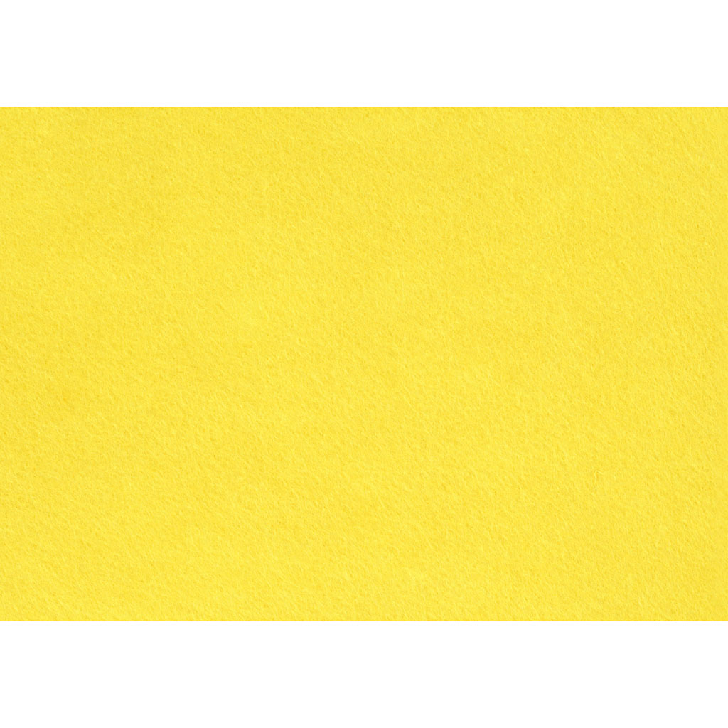 Craft felt, A4, sheet 210x297 mm, thickness 1,5-2 mm, yellow, 10 sheet/ 1 pack