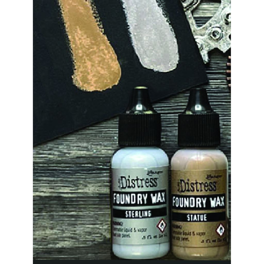 Tim Holtz Distress� Foundry Wax Kit 2�- Sterling/Statue