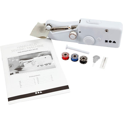 Handheld sewing machine, H: 6,7 cm, L: 20,5 cm, W: 3,5 cm, white, 1 pc