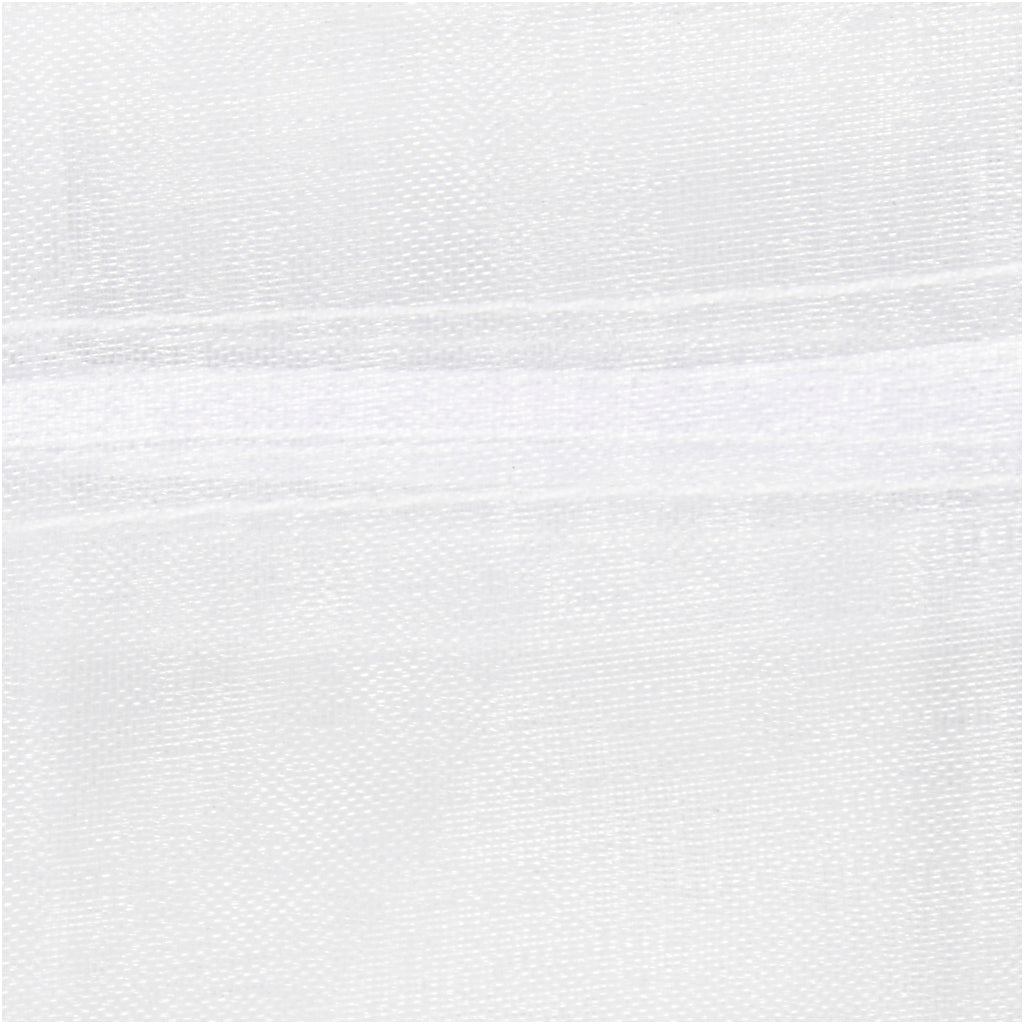 Organza Bags, White, size 7x10 cm, white, 10 pc/ 1 pack