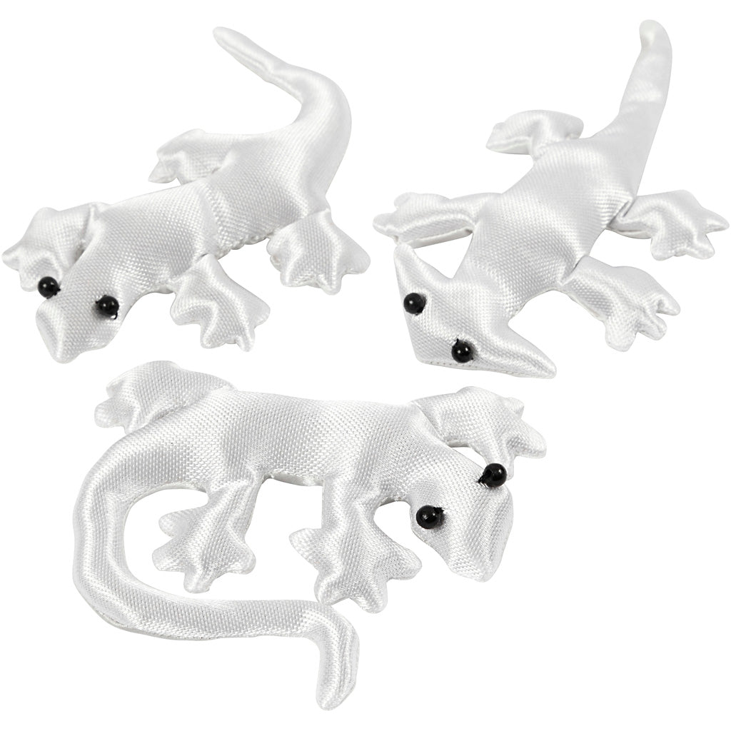 Fabric Creepy-Crawly, size 10-14 cm, white, 3 pc/ 1 pack