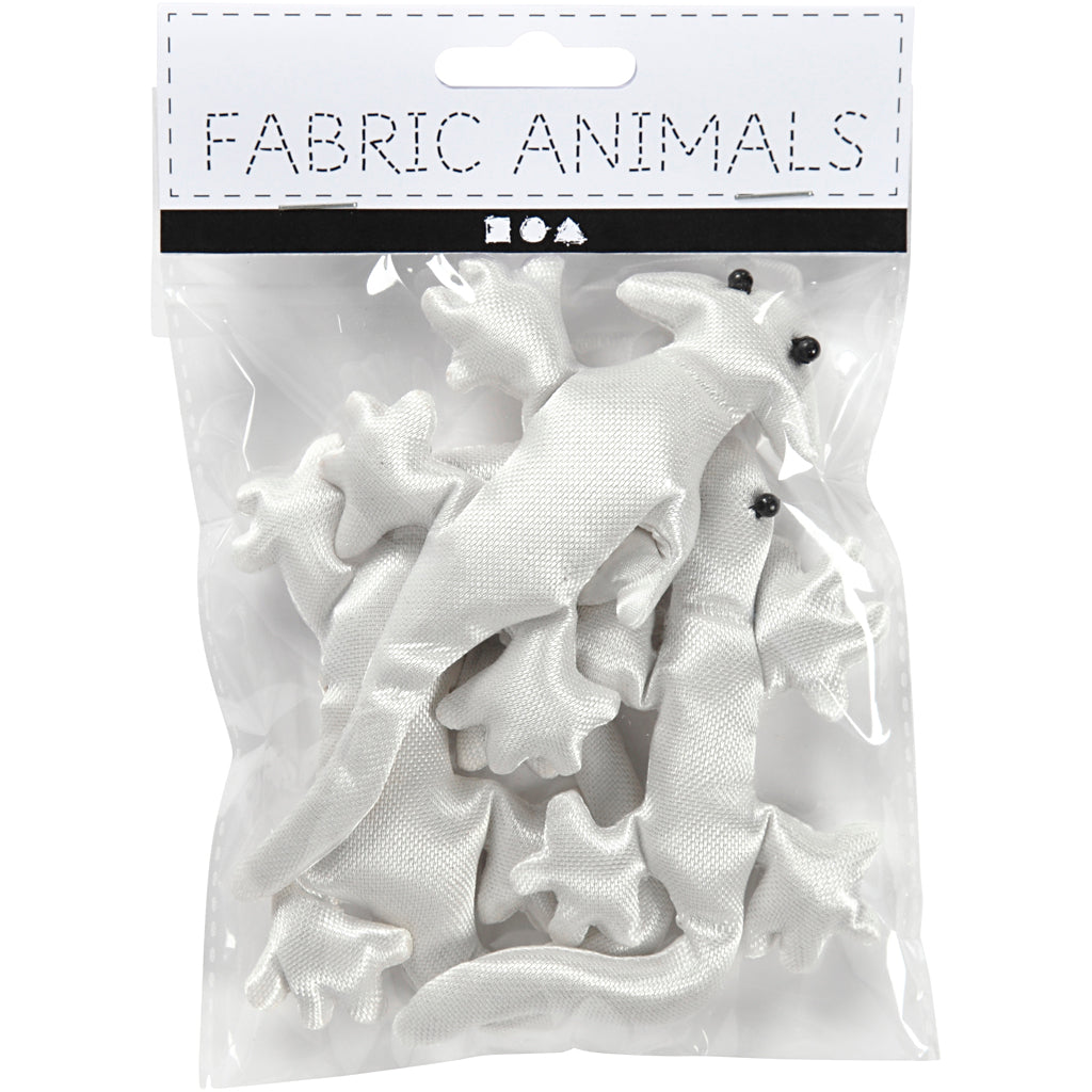 Fabric Creepy-Crawly, size 10-14 cm, white, 3 pc/ 1 pack
