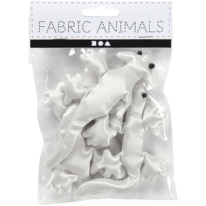 Fabric Creepy-Crawly, size 10-14 cm, white, 3 pc/ 1 pack