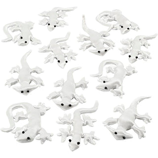 Fabric Creepy-Crawly, size 10-14 cm, white, 12 pc/ 1 pack