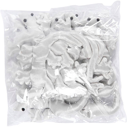 Fabric Creepy-Crawly, size 10-14 cm, white, 12 pc/ 1 pack
